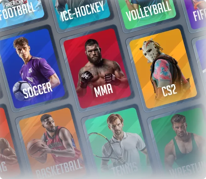 Rainbet sportsbook banner avec ambiance sport